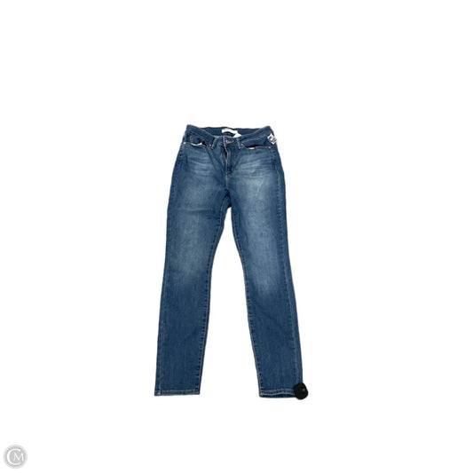 Jeans Skinny By Levis Signature In Blue Denim, Size: 4