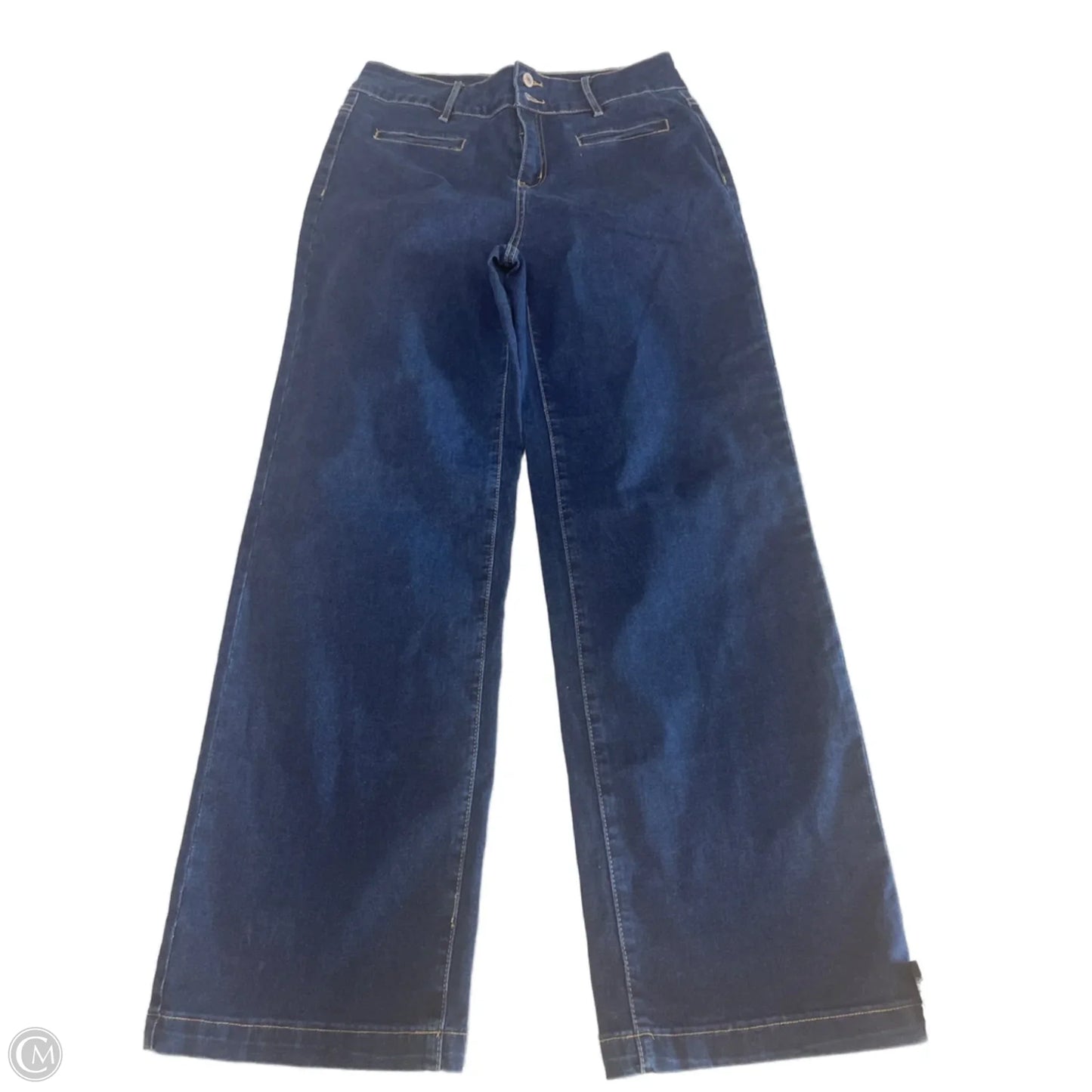 Jeans Straight By Clothes Mentor In Blue Denim, Size: 12