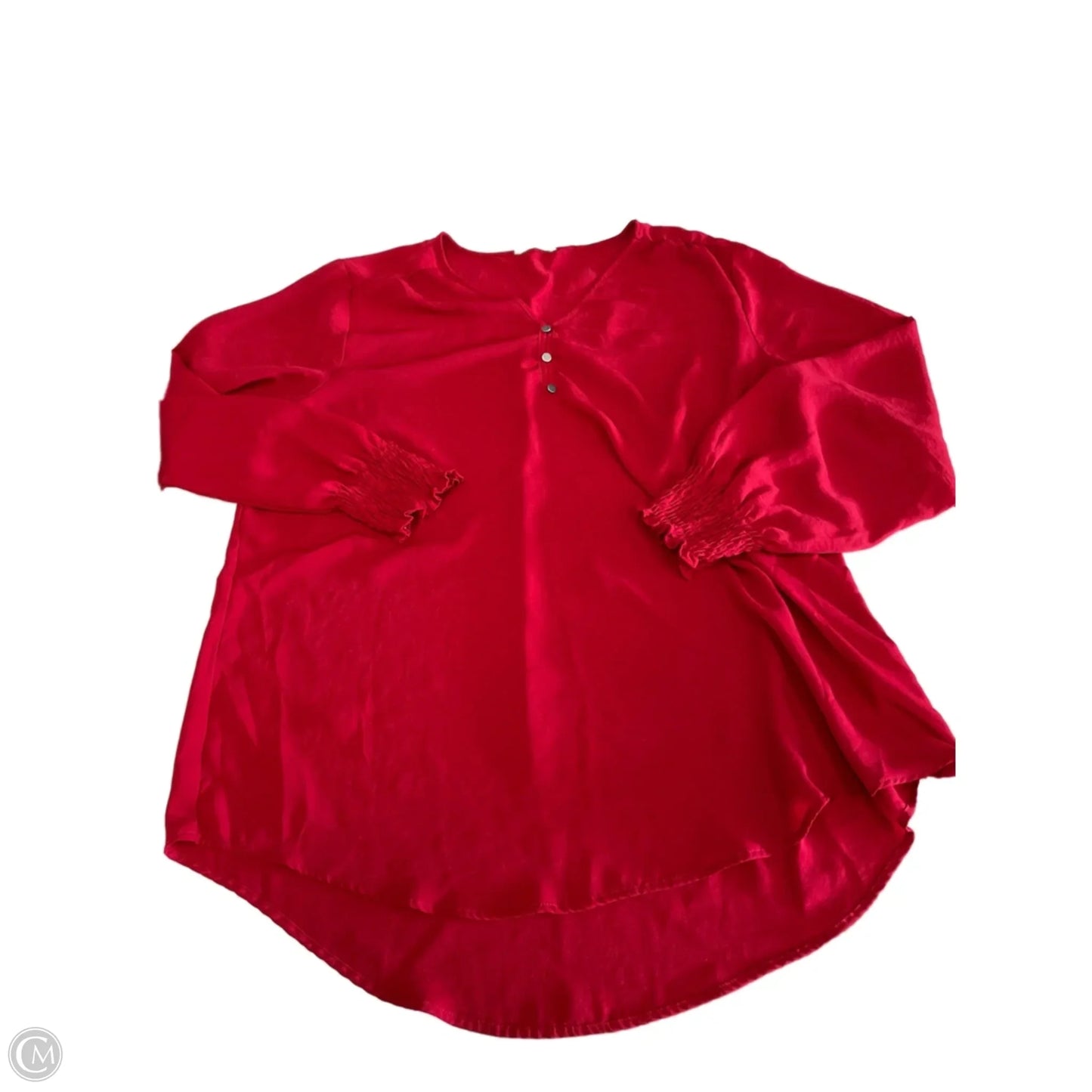 Top Long Sleeve By Maurices In Red, Size: L