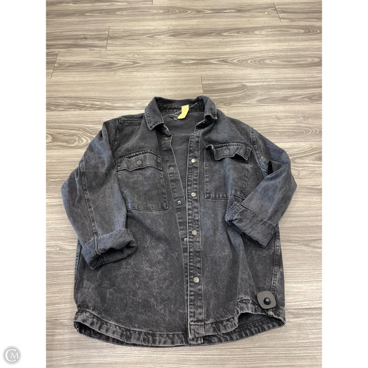 Jacket Denim By No Boundaries In Black Denim, Size: M