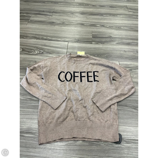 Sweater By Hem & Thread In Brown, Size: S