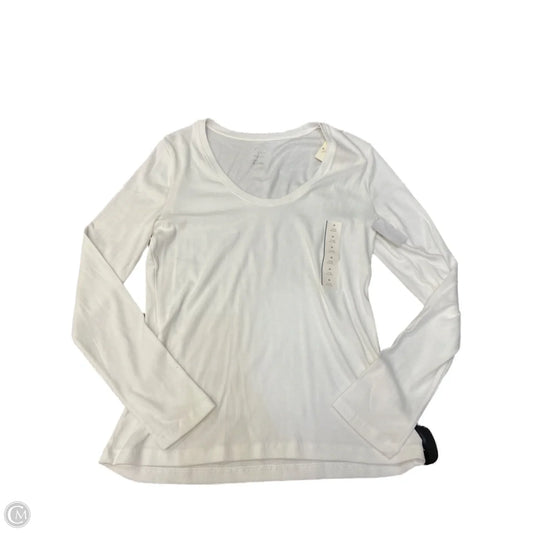 Top Long Sleeve By A New Day In White, Size: M