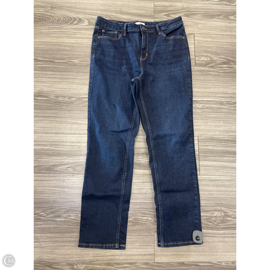 Jeans Straight By Liz Claiborne In Blue Denim, Size: 14