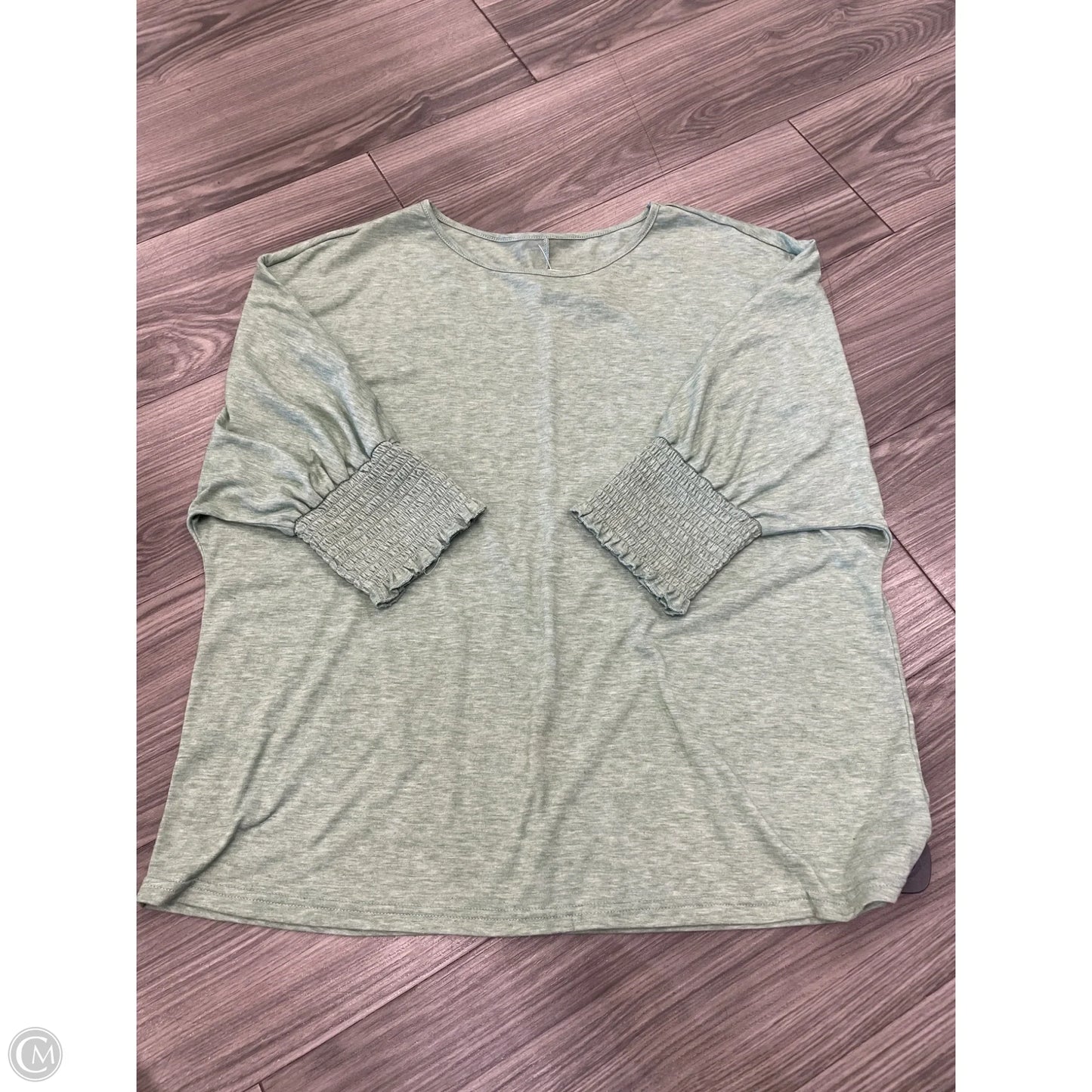 Top Long Sleeve By Clothes Mentor In Green, Size: L