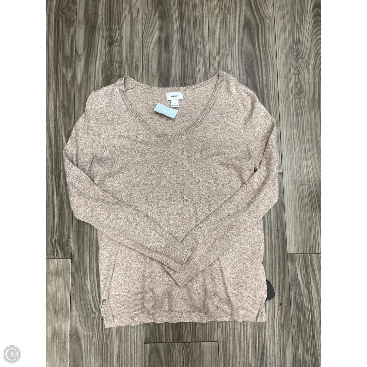 Top Long Sleeve By Old Navy In Cream, Size: S