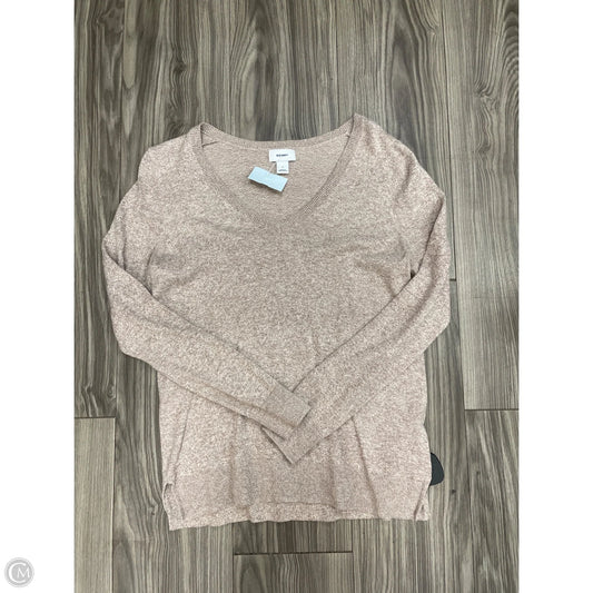 Top Long Sleeve By Old Navy In Cream, Size: S
