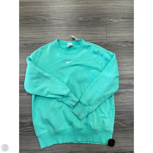 Athletic Sweatshirt Crewneck By Nike In Green, Size: Xs