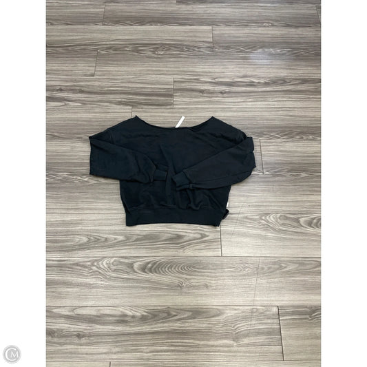 Sweatshirt Crewneck By Fabletics In Black, Size: M