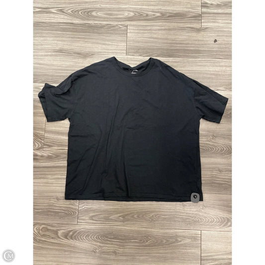 Top Short Sleeve By Aerie In Black, Size: 2x