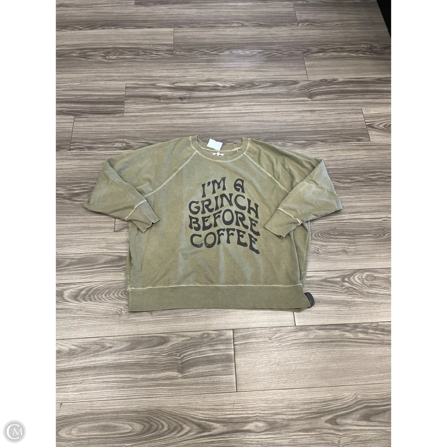 Top Long Sleeve By Maurices In Green, Size: 2x