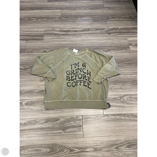 Top Long Sleeve By Maurices In Green, Size: 2x