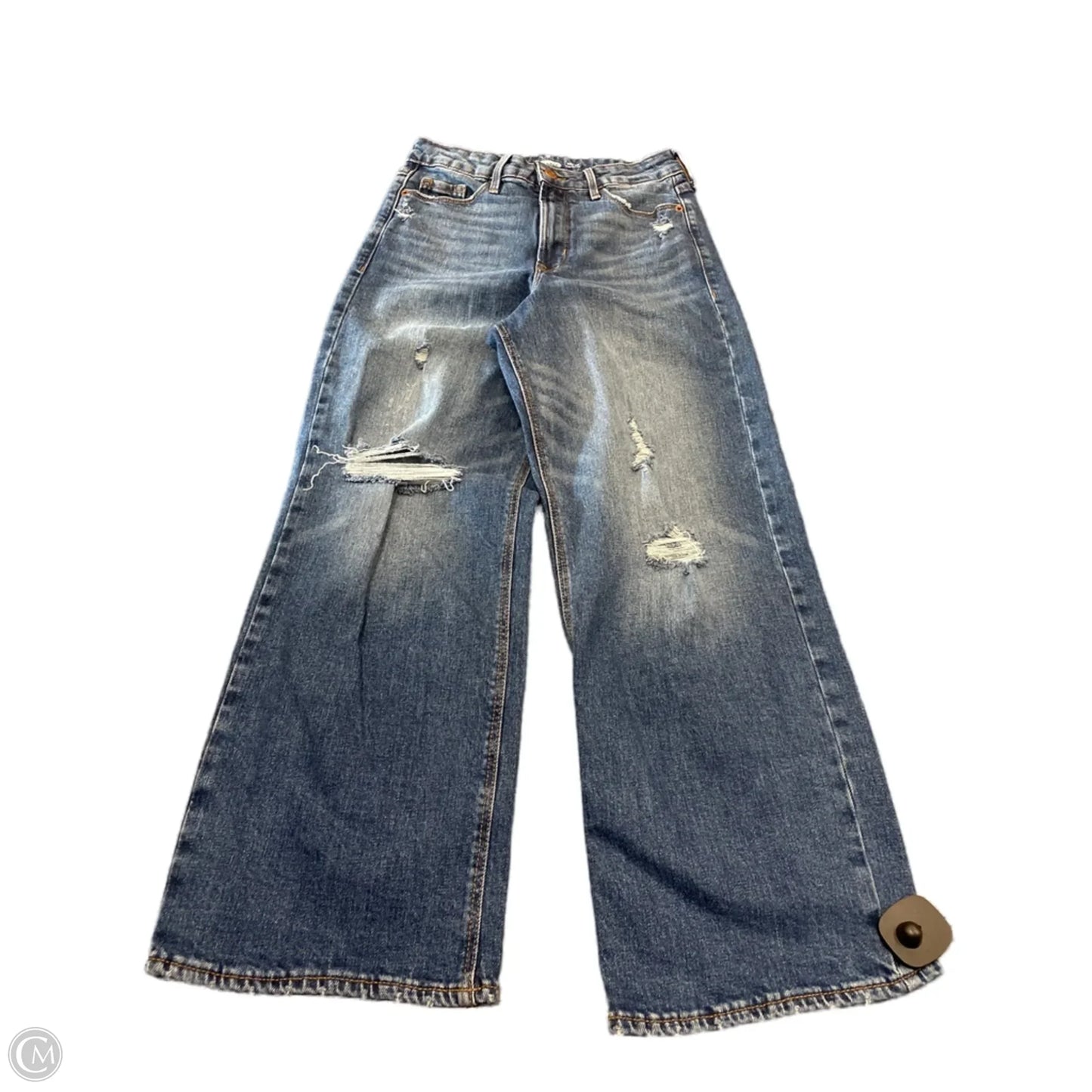 Jeans Wide Leg By Old Navy In Blue Denim, Size: 4