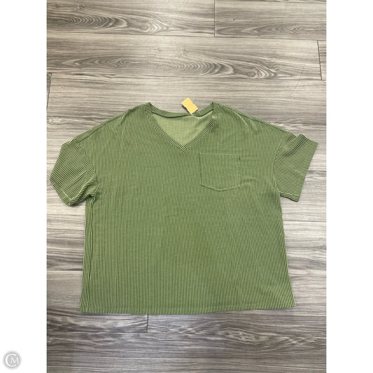Top Short Sleeve By Clothes Mentor In Green, Size: 2x