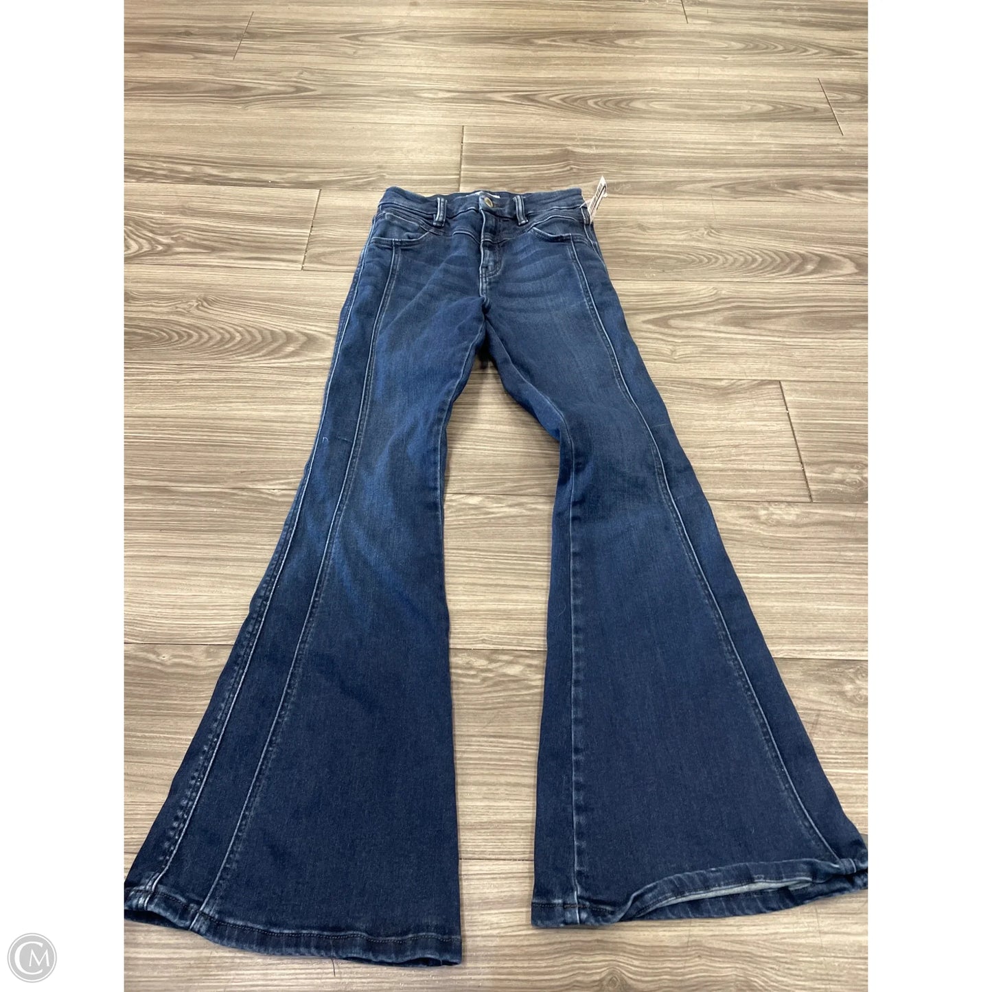 Jeans Flared By Kancan In Blue Denim, Size: 0