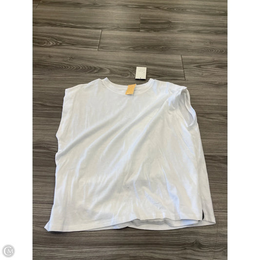 Top Short Sleeve By A New Day In White, Size: Xl