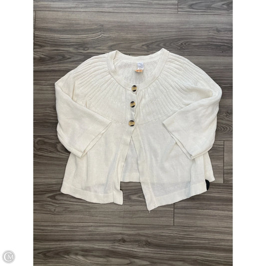 Cardigan By Clothes Mentor In White, Size: Xl