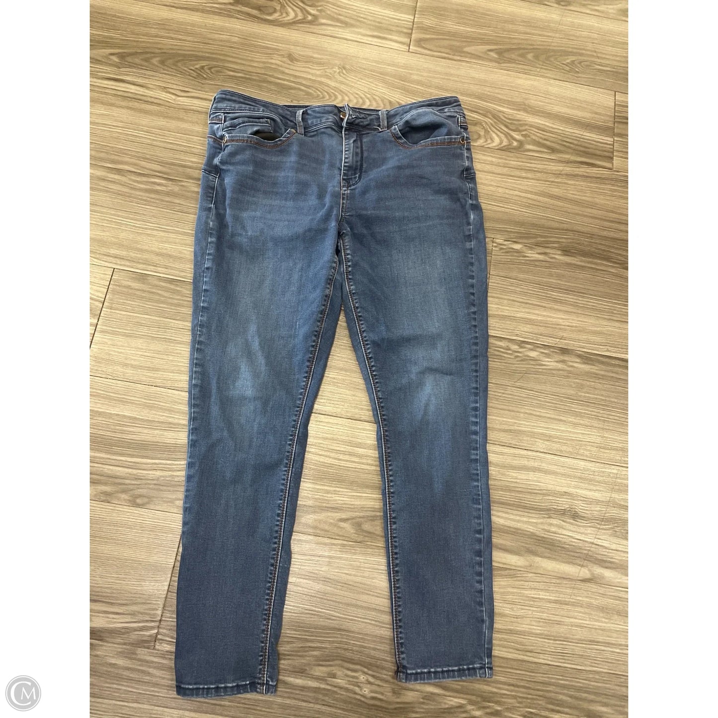 Jeans Skinny By Seven 7 In Blue Denim, Size: 14
