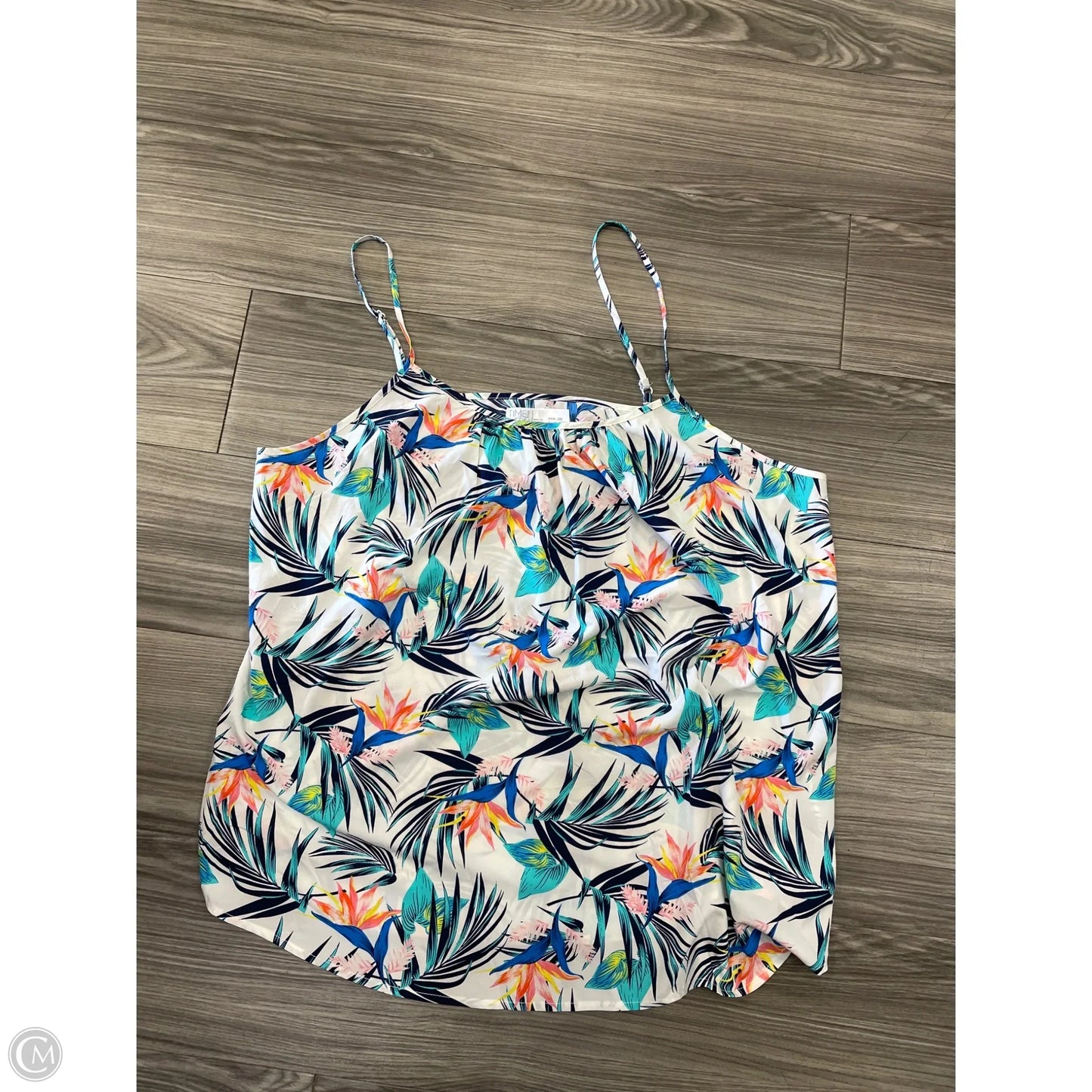 Tank Top By Time And Tru In Floral Print, Size: Xxl