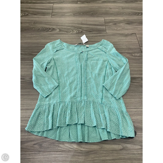 Top 3/4 Sleeve By Clothes Mentor In Polkadot Pattern, Size: Xs