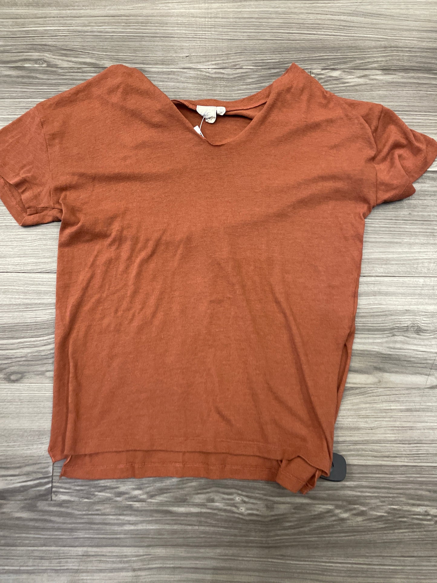 Top Short Sleeve By White Crow In Orange, Size: M