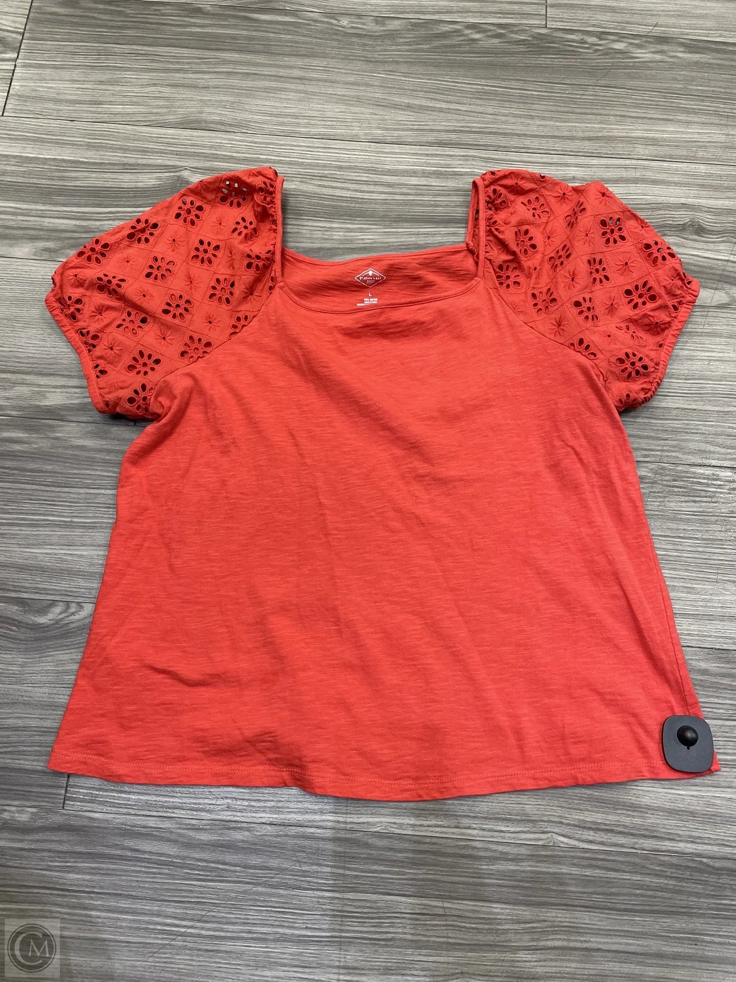 Top Short Sleeve By St Johns Bay In Red, Size: L