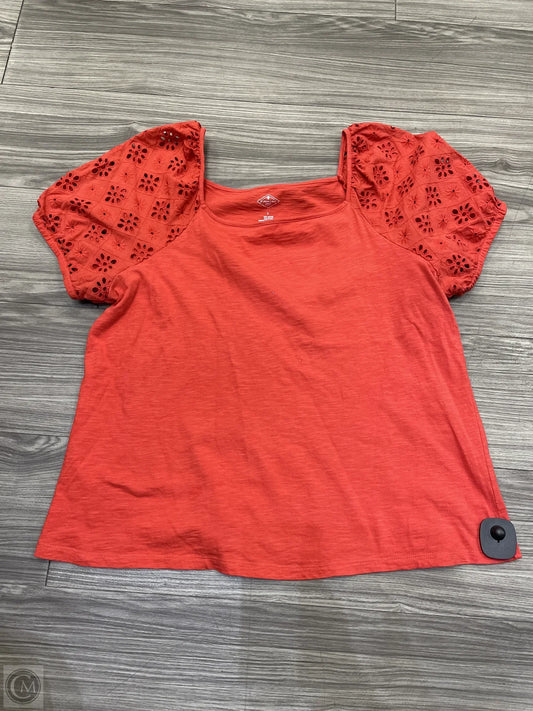 Top Short Sleeve By St Johns Bay In Red, Size: L
