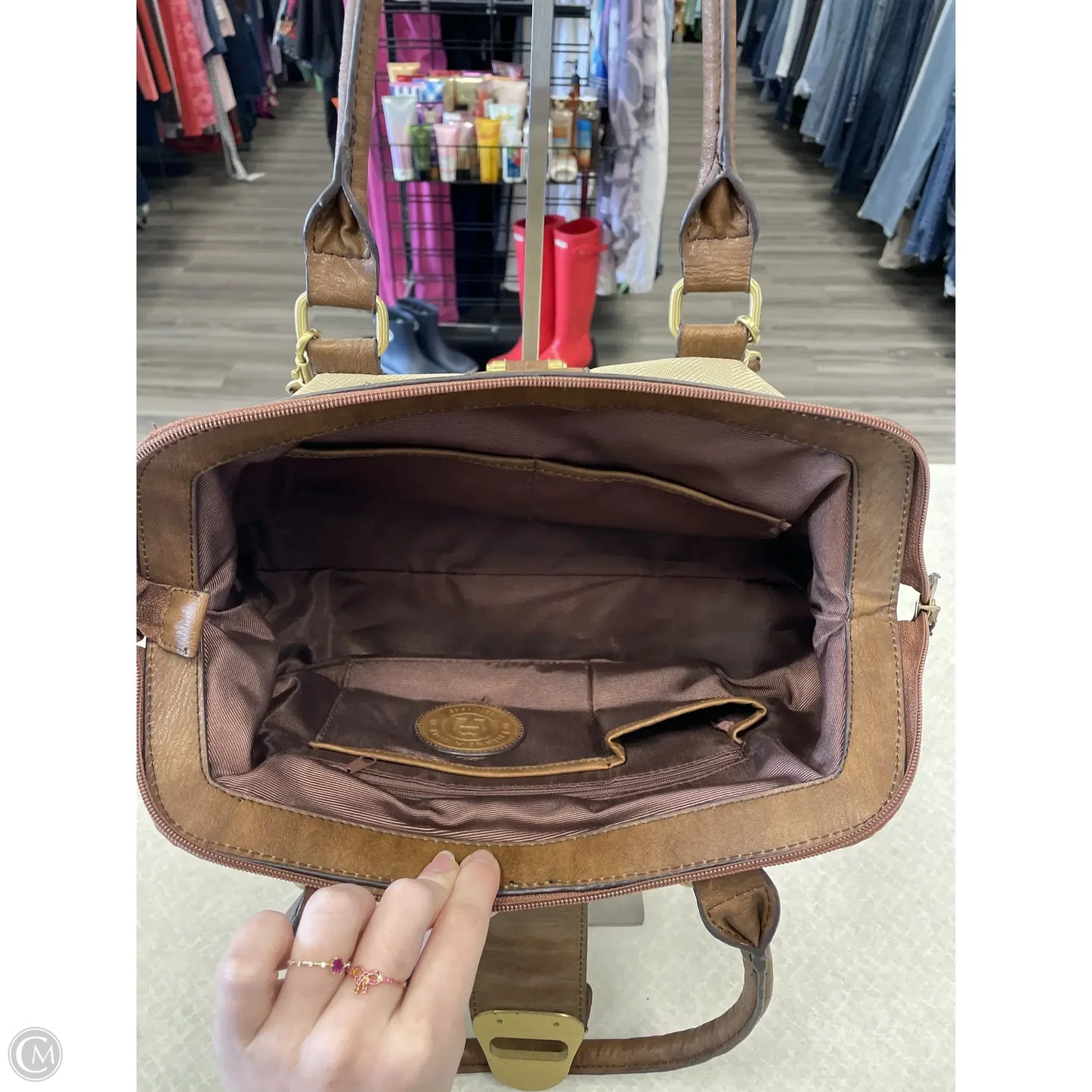 Handbag Designer By Etienne Aigner, Size: Medium