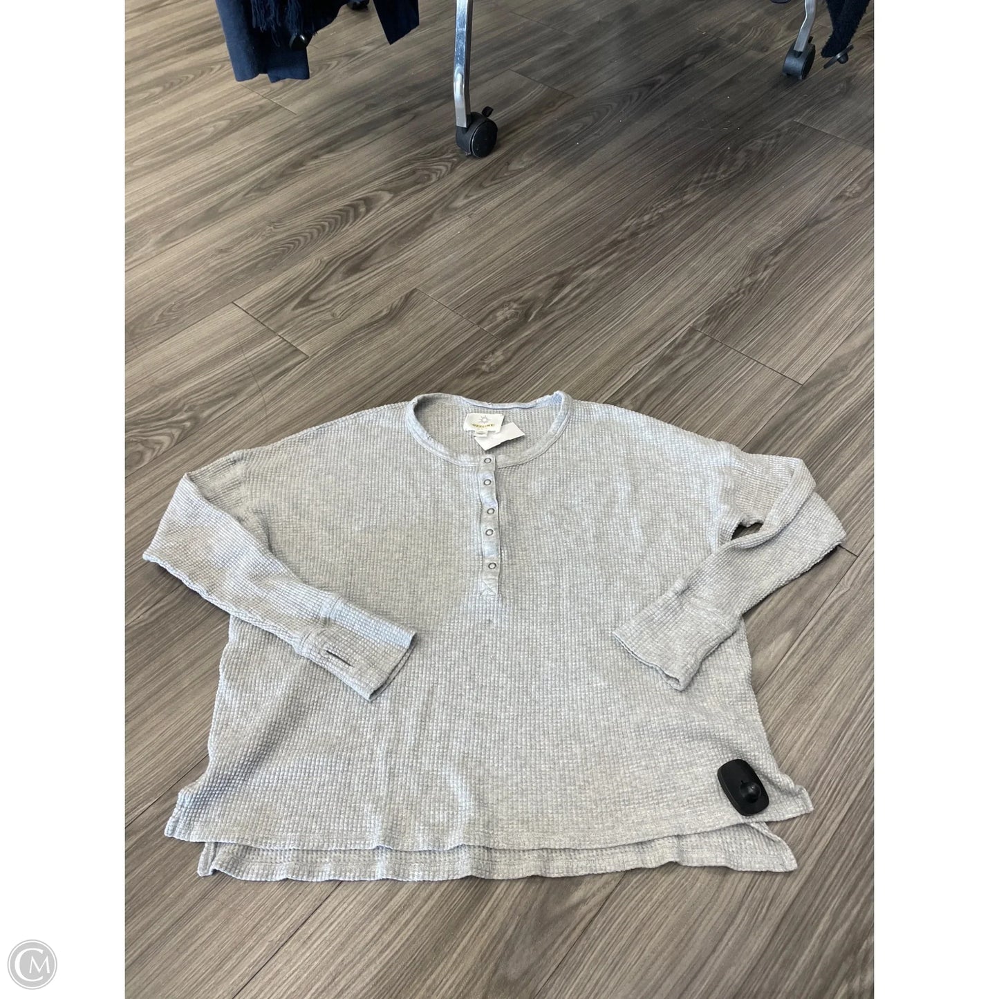 Top Long Sleeve By Aerie In Grey, Size: S