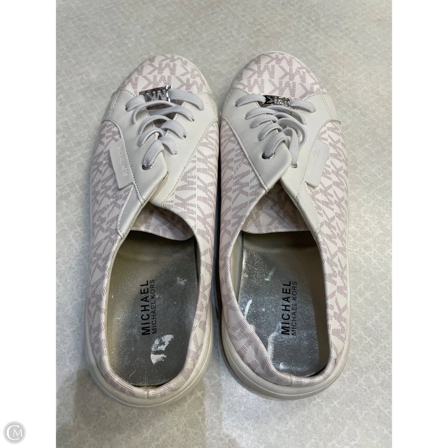 Shoes Designer By Michael Kors In White, Size: 5
