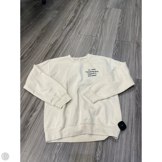 Sweatshirt Crewneck By Out Of The Blue In Tan, Size: S