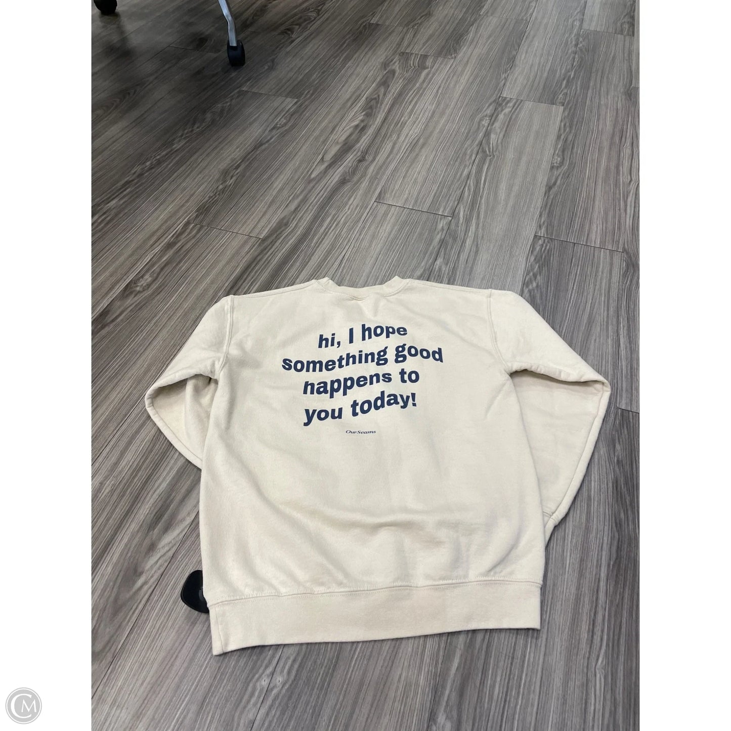 Sweatshirt Crewneck By Out Of The Blue In Tan, Size: S