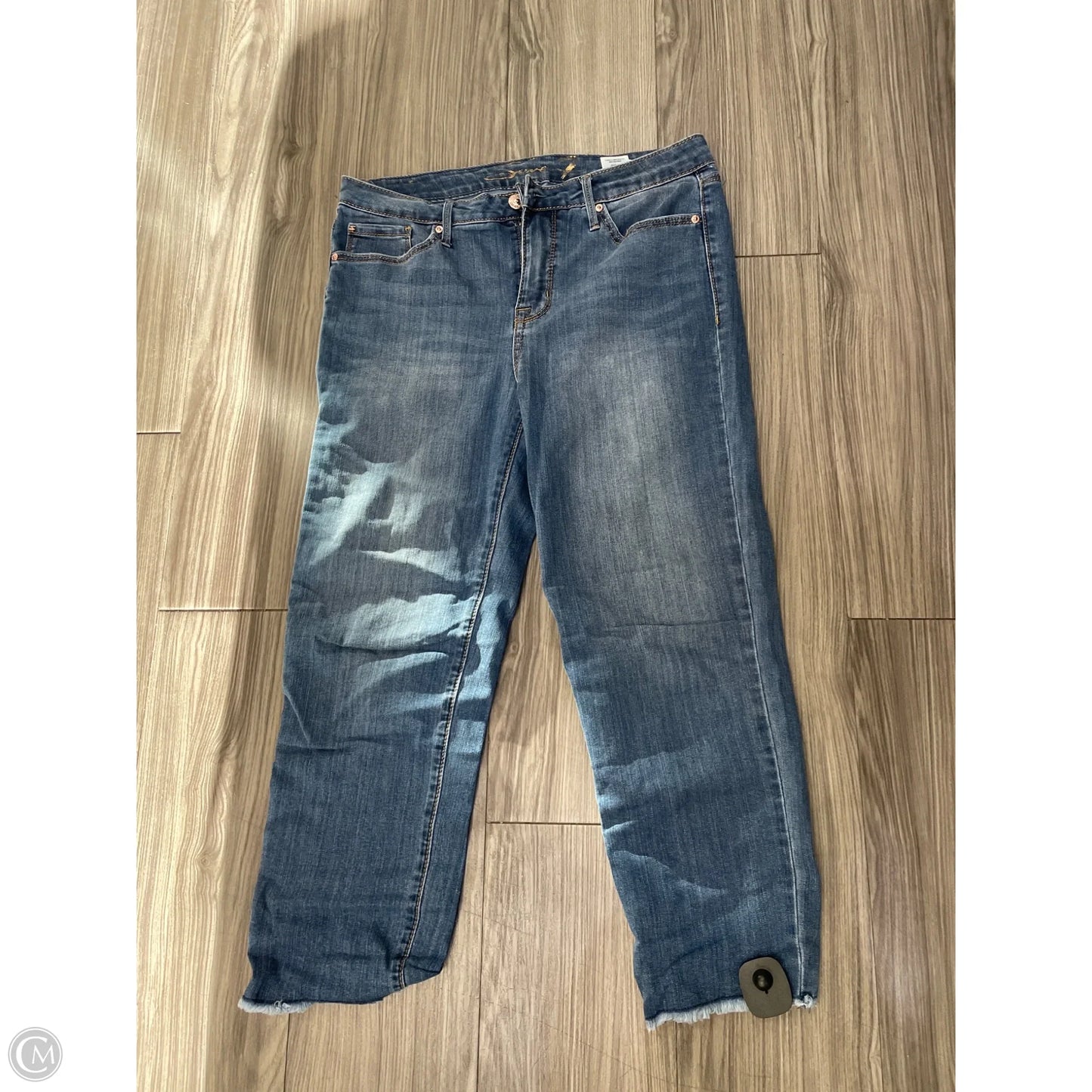Jeans Straight By Seven 7 In Blue, Size: 8