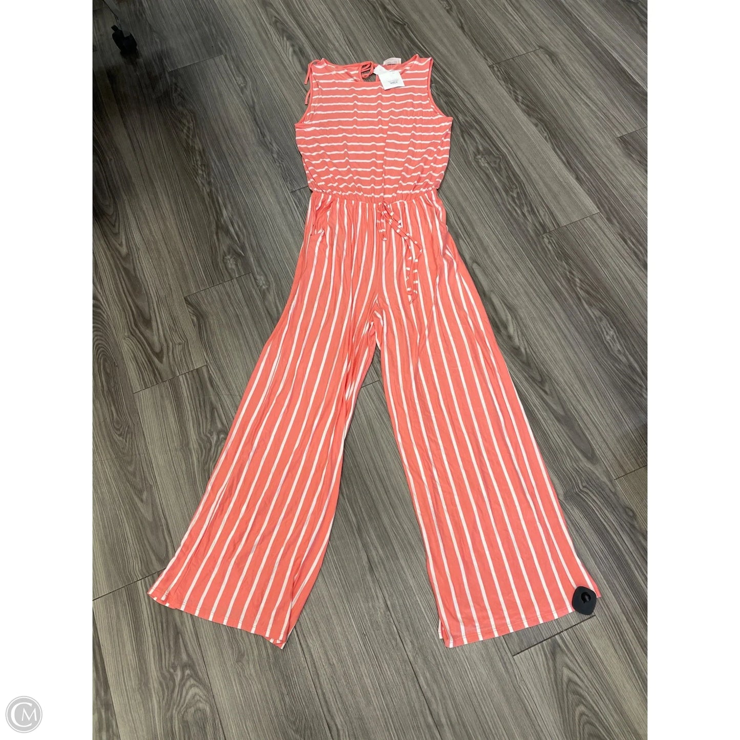 Jumpsuit By Zenana Outfitters In Peach, Size: Xl
