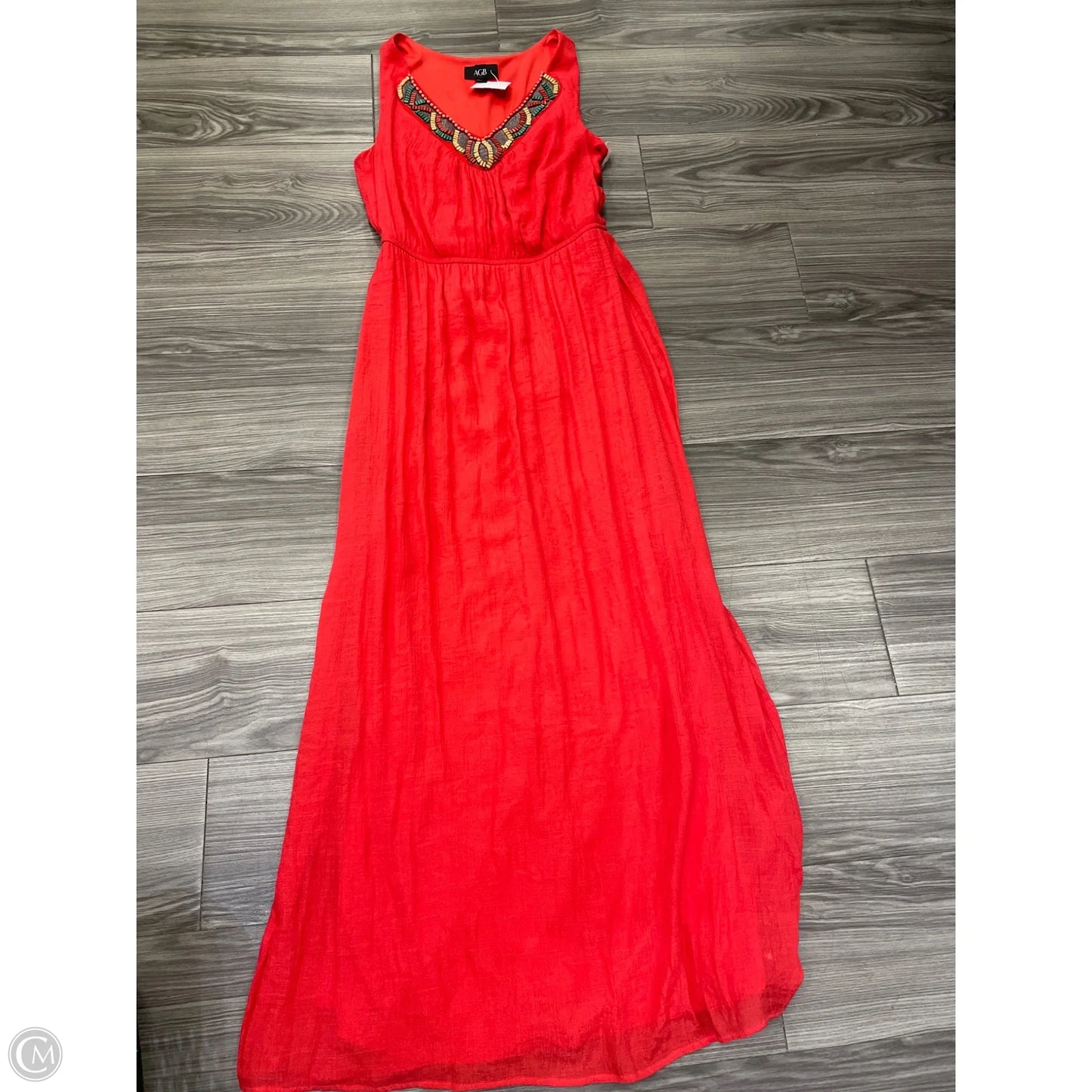 Dress Casual Maxi By Agb In Red, Size: M