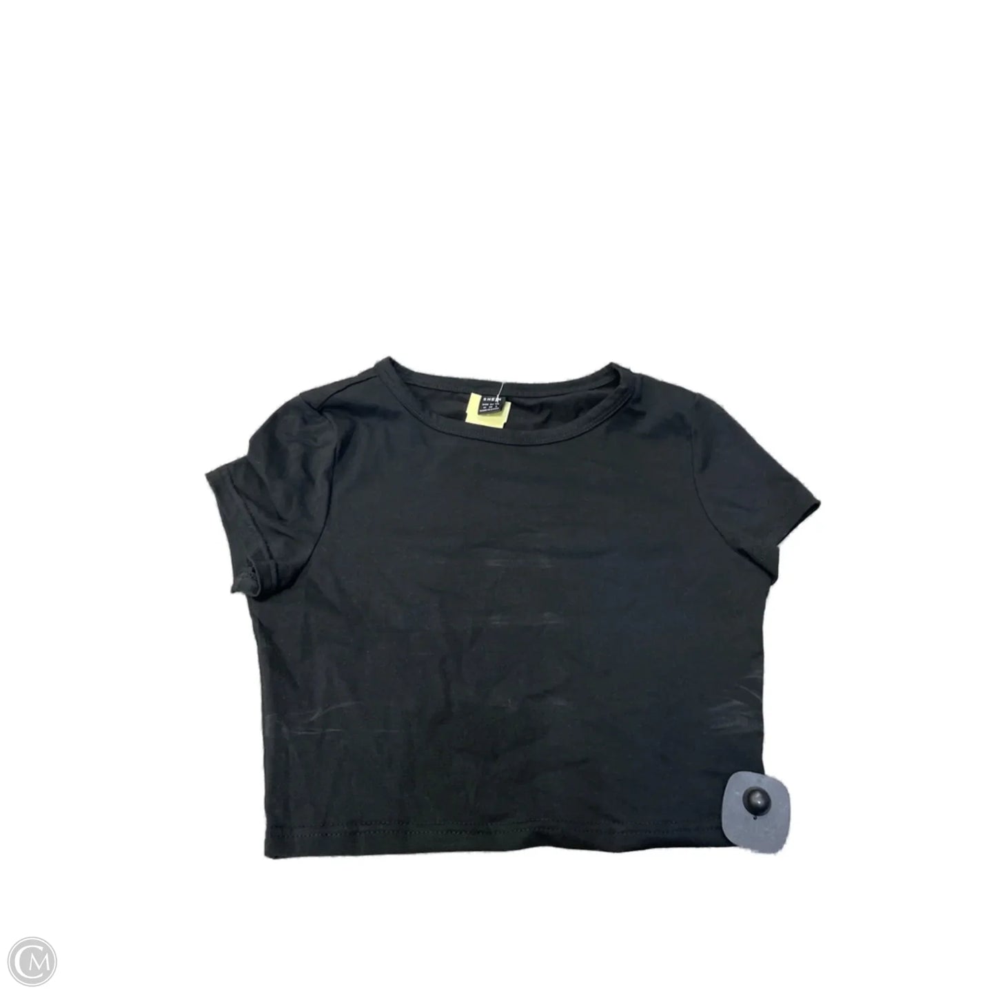 Top Short Sleeve By Shein In Black, Size: M