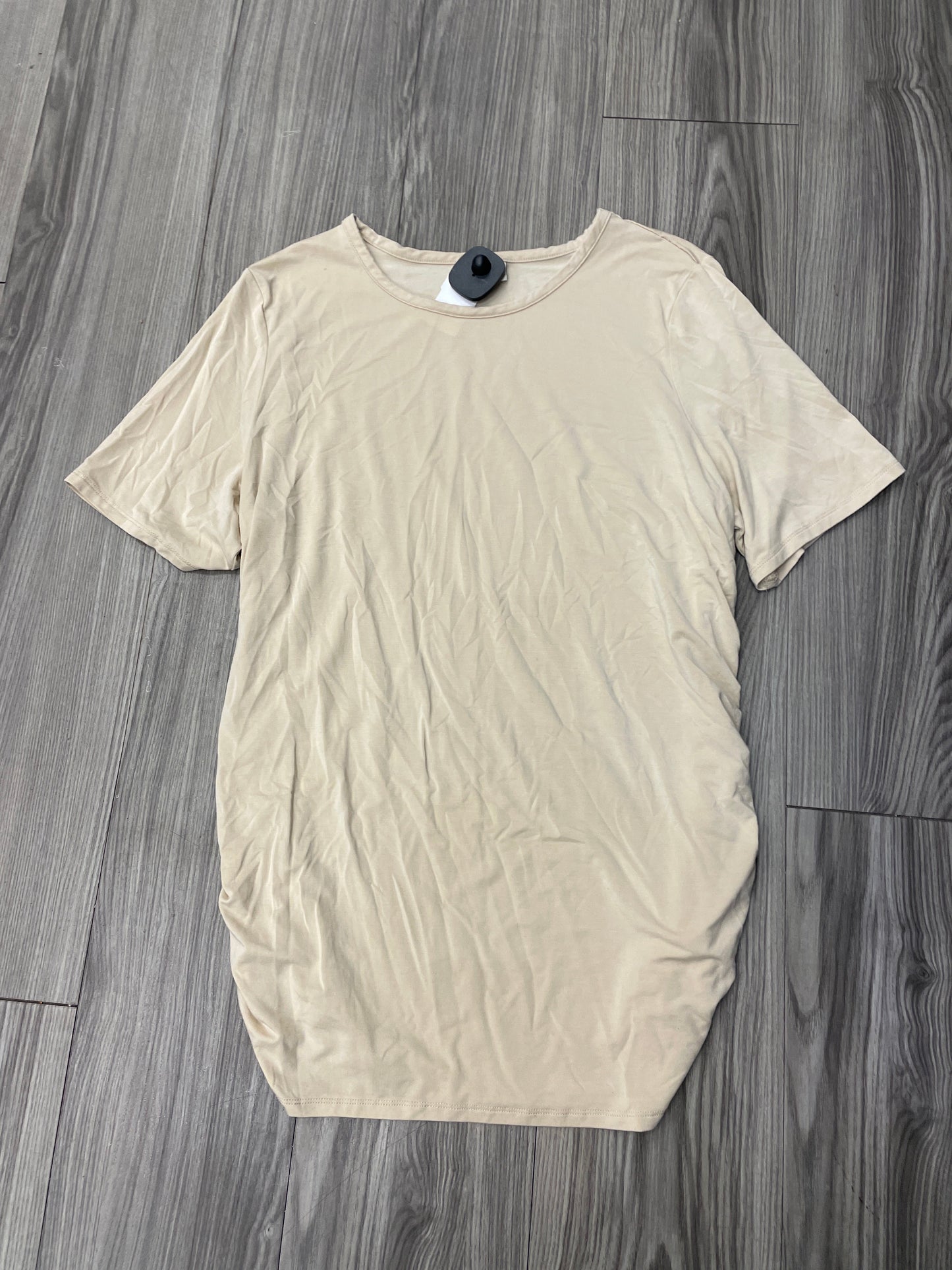 Top Short Sleeve By A New Day In Tan, Size: Xxl