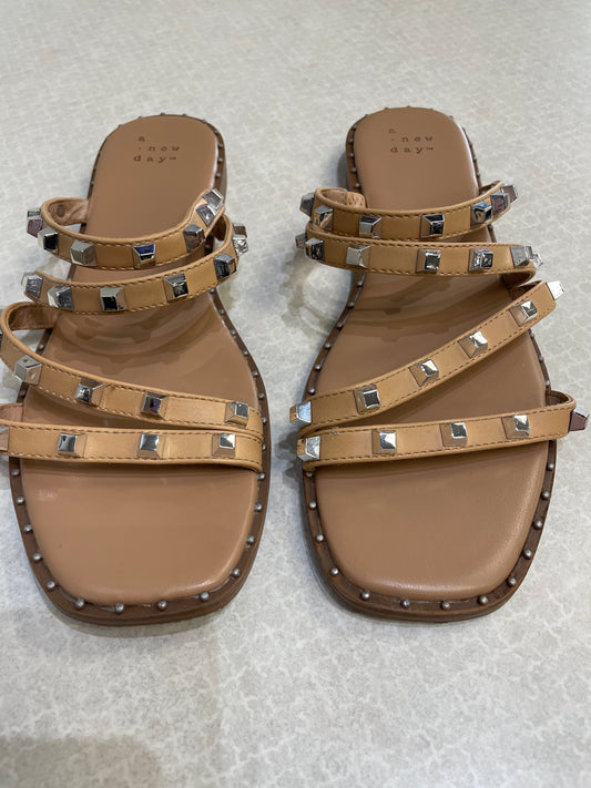 Sandals Flats By A New Day In Tan, Size: 7.5