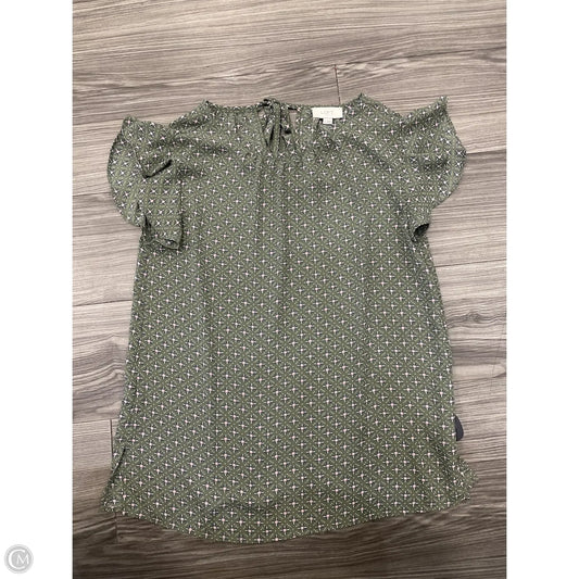 Top Short Sleeve By Loft In Green, Size: S