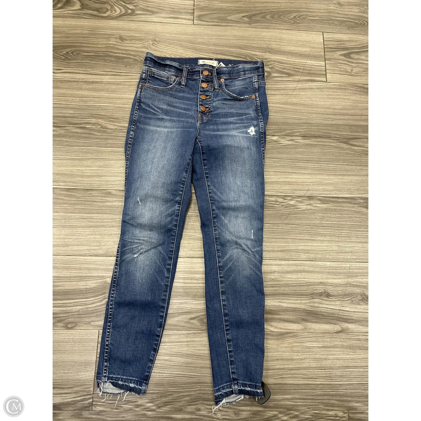 Jeans Skinny By Madewell In Blue, Size: 2