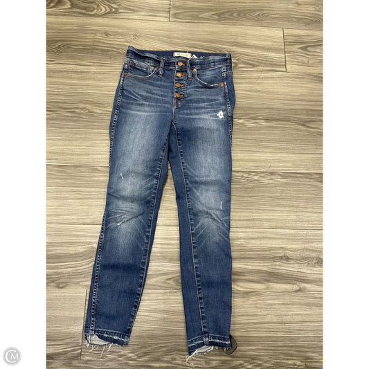 Jeans Skinny By Madewell In Blue, Size: 2