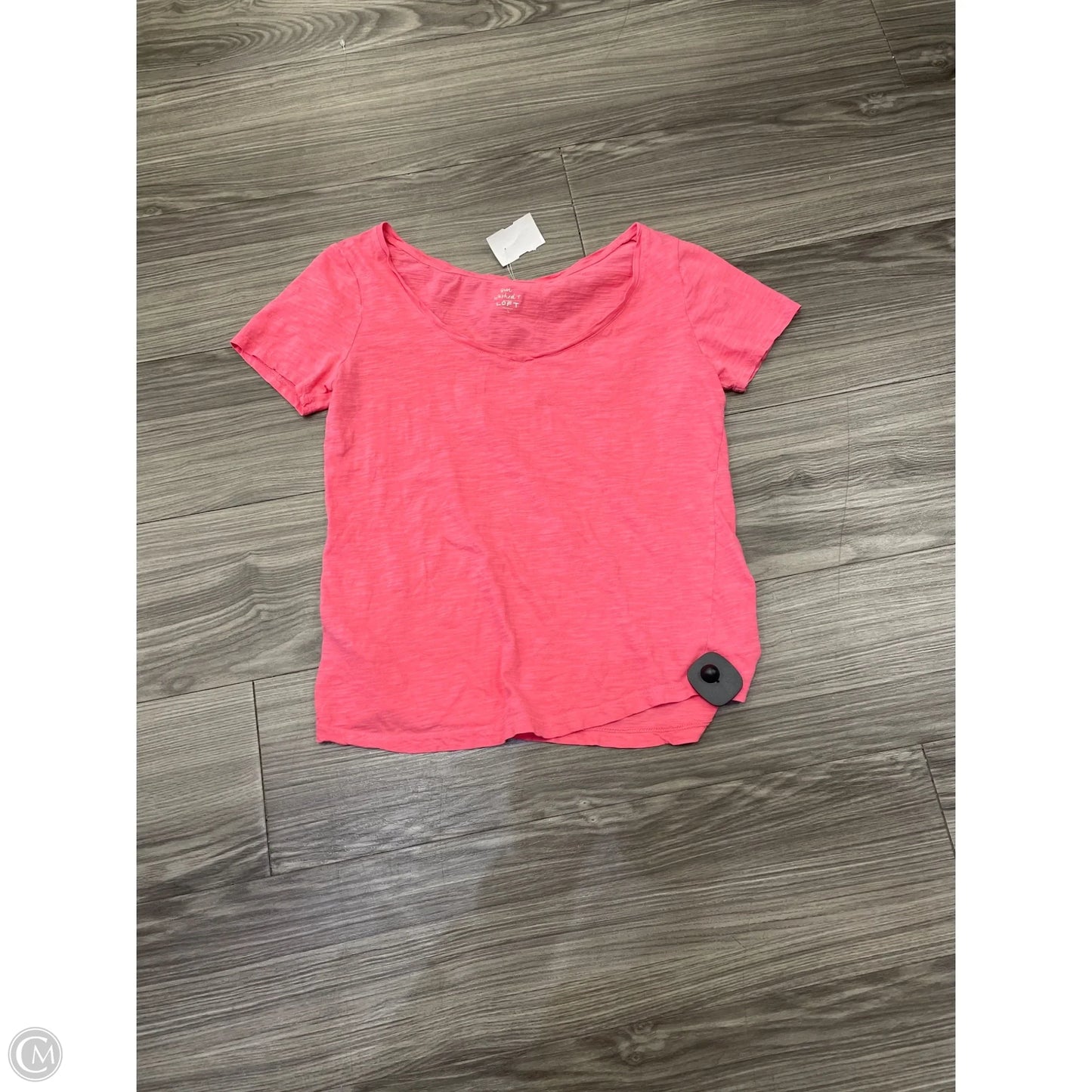 Top Short Sleeve By Loft In Pink, Size: S