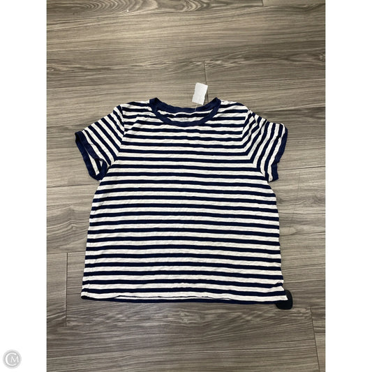 Top Short Sleeve By Aerie In Striped Pattern, Size: Xl