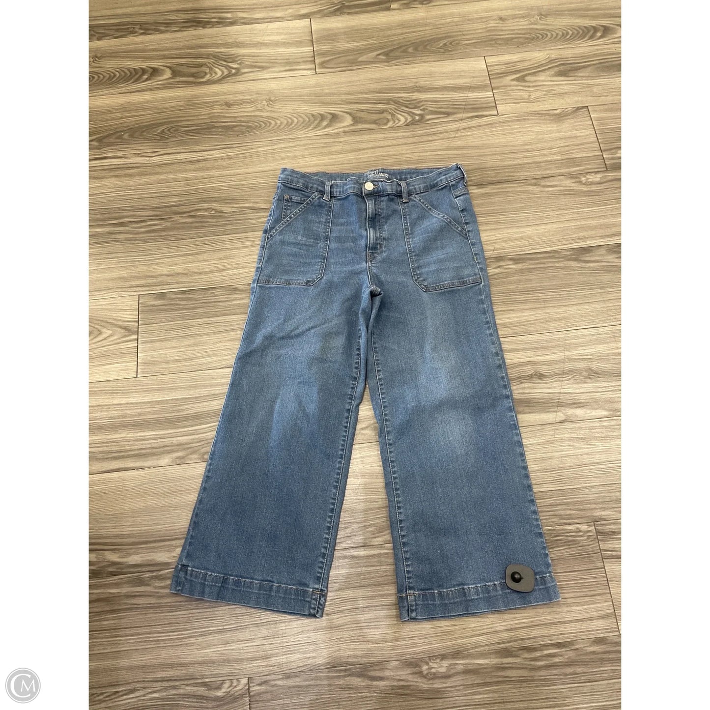 Jeans Wide Leg By Time And Tru In Blue, Size: 14