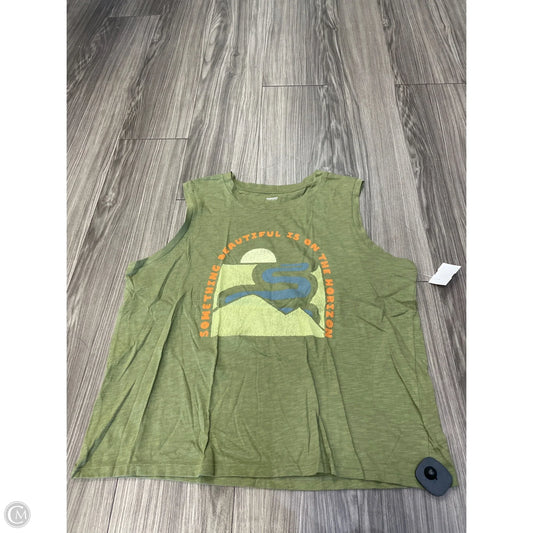 Tank Top By Sonoma In Green, Size: Xl