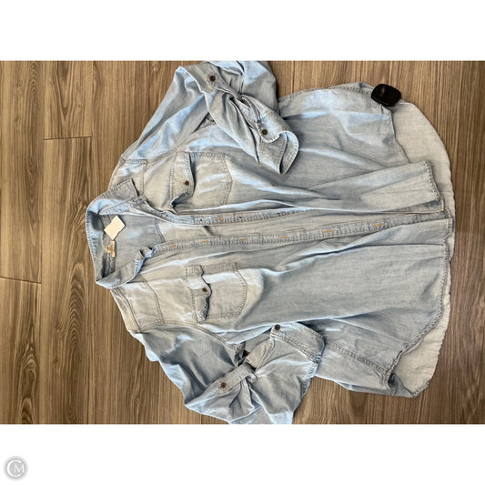 Top Long Sleeve By Ana In Blue, Size: 2x