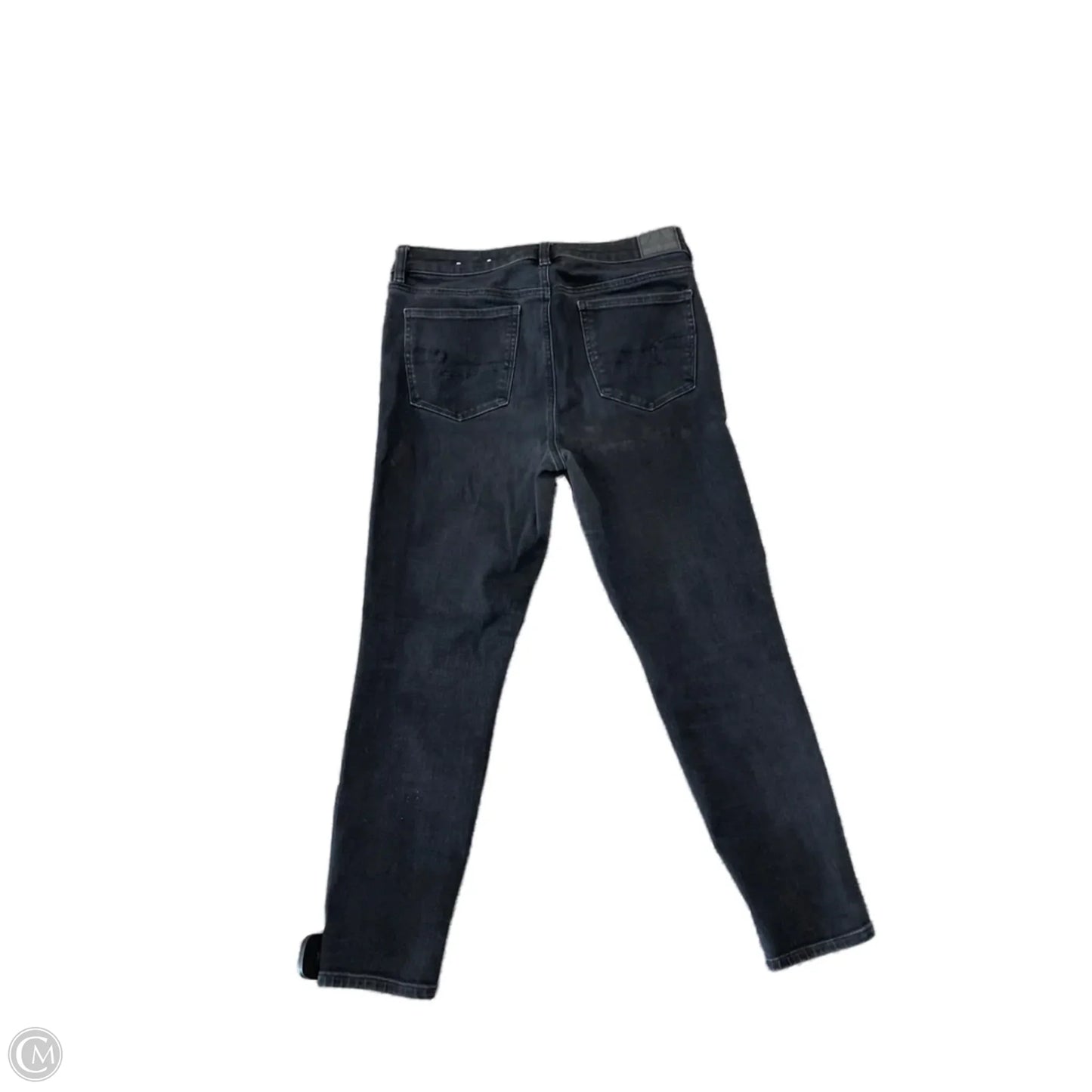 Jeans Skinny By American Eagle In Black, Size: 10p