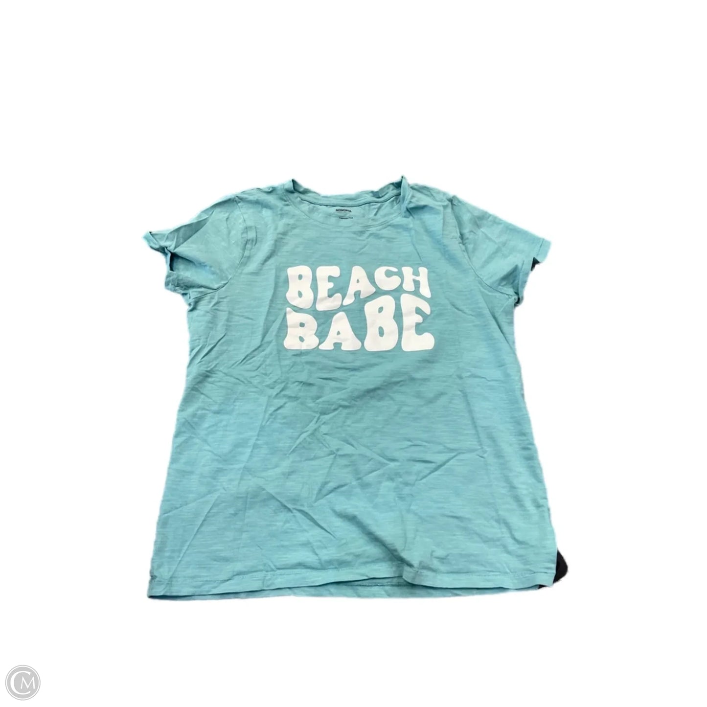 Top Short Sleeve By Sonoma In Blue, Size: M