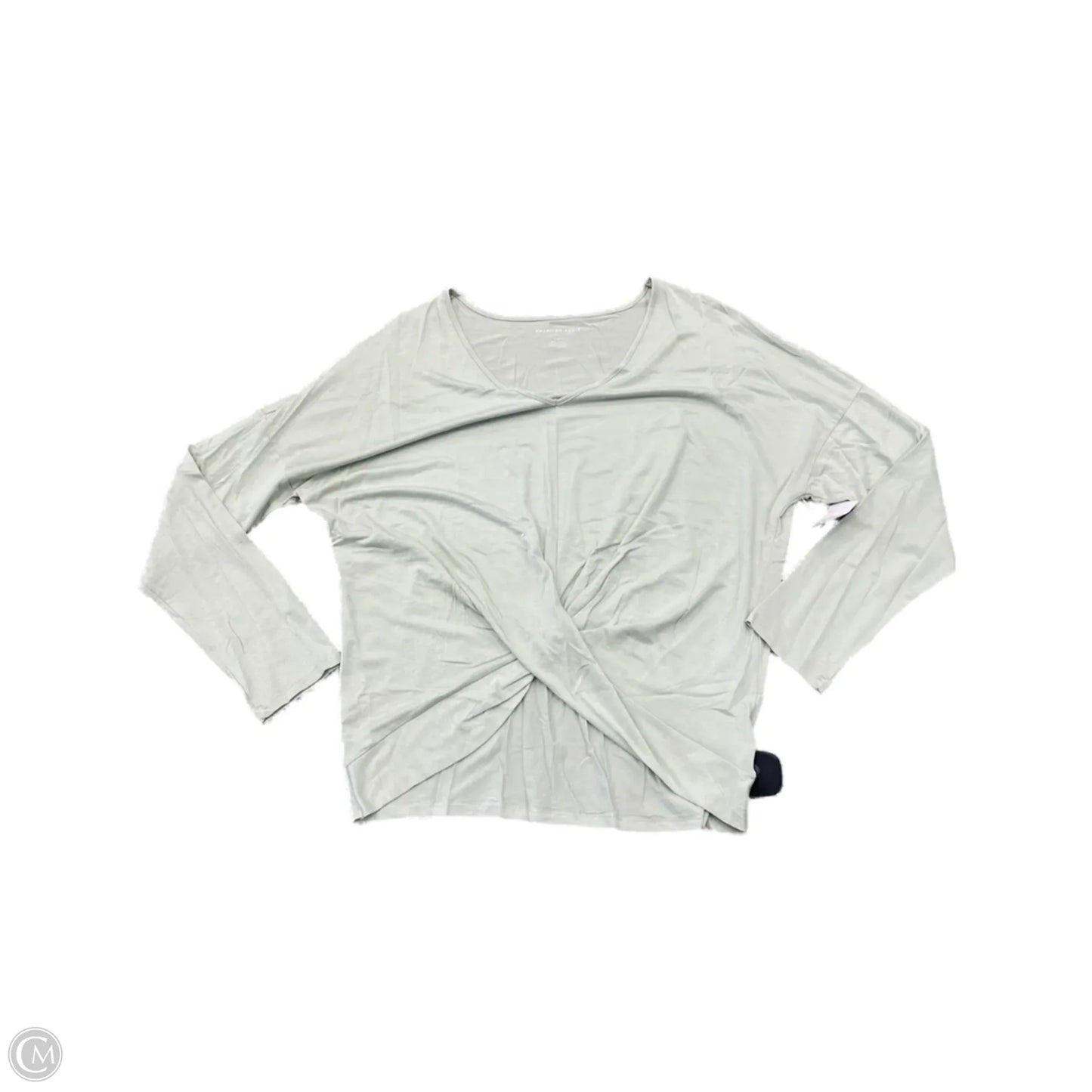 Top Long Sleeve Basic By American Eagle In Teal, Size: M