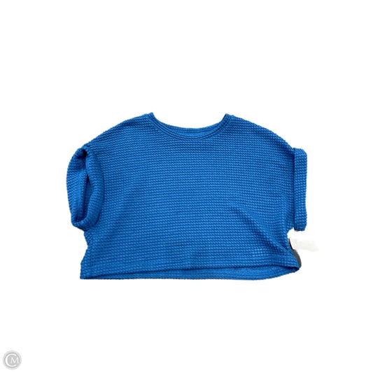 Top Short Sleeve Basic By Shein In Blue, Size: S