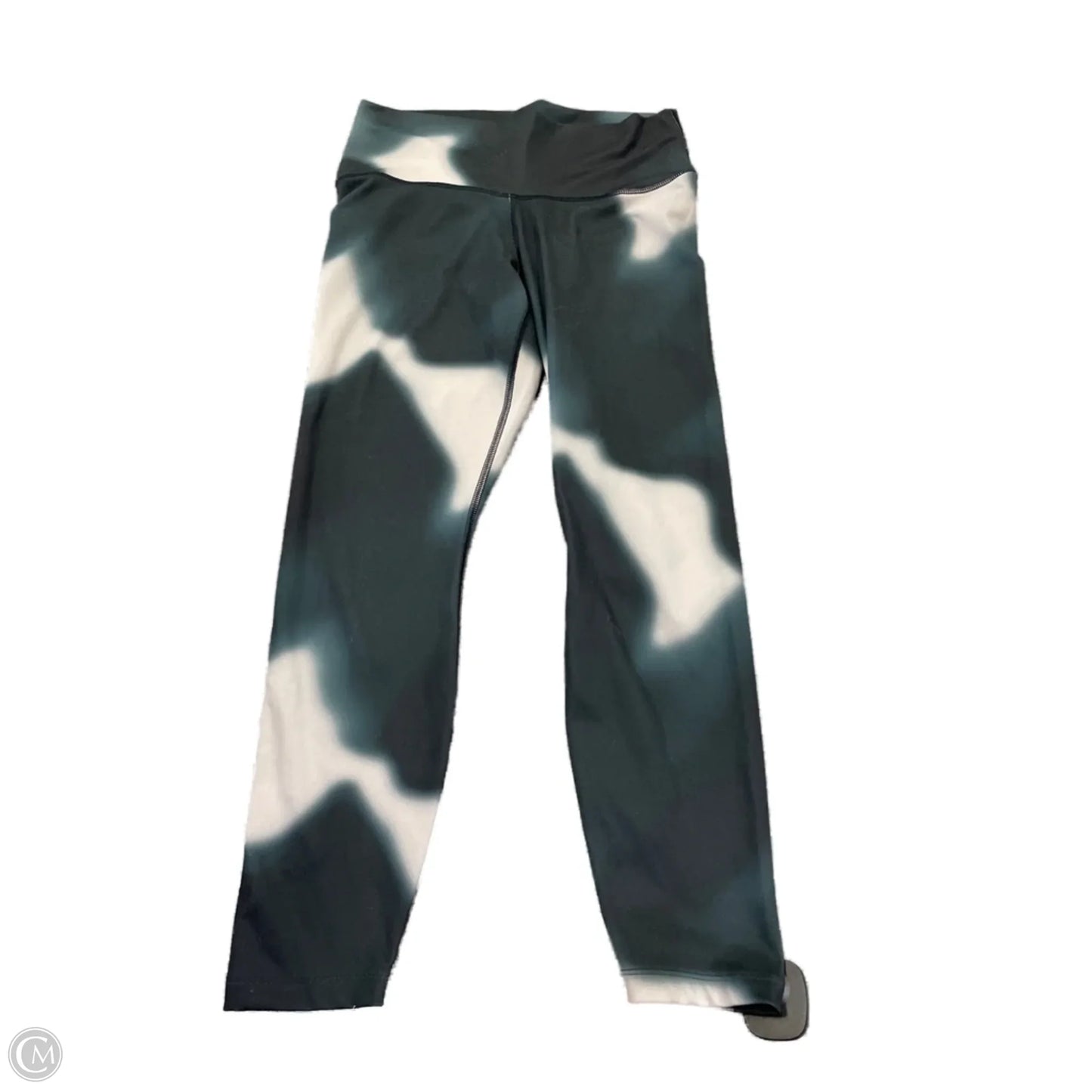 Athletic Leggings By Nike In Tie Dye Print, Size: L